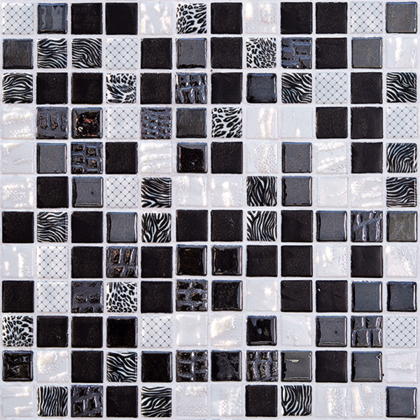 Kaakeli Blend Safari Negro (2,5x2,5) EN 14411 Bla GL 31,6x31,6   4 mm