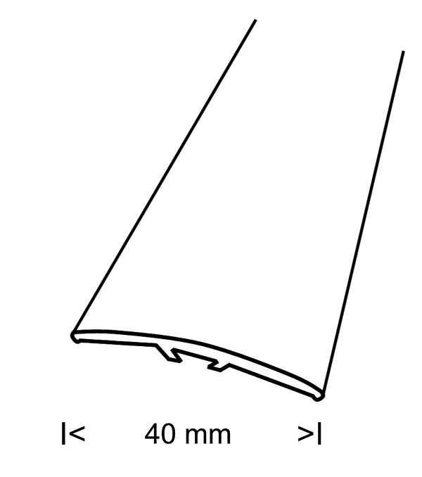 Eritasolista 40 mm pyökki tarrakiinnitys B2/B3 PY 270 270 cm