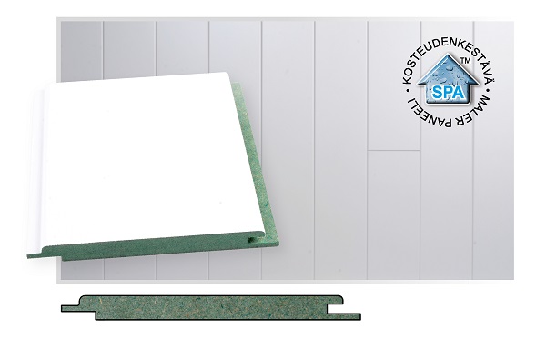 Kattopaneeli Visioni Spa Valkoinen STP-0 Ymp.pont. MDF 10x120x2070