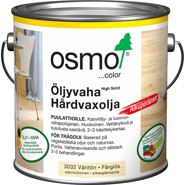 Öljyvaha 3032 väritön silkinhimmeä  2,5L