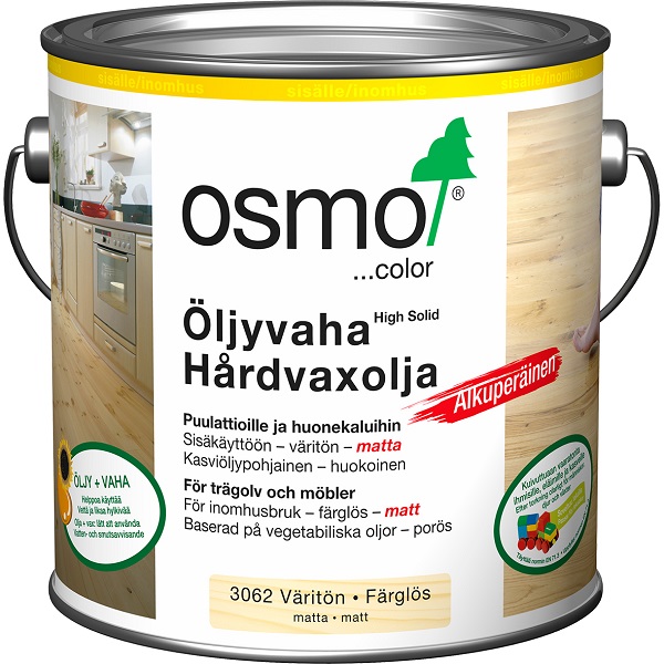 Öljyvaha 3062 väritön matta  2,5L