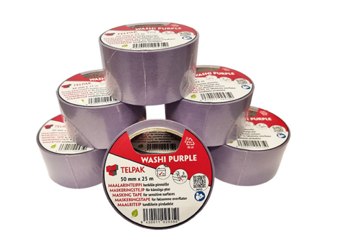 Maalarinteippi Washi Purple  25m:38mm