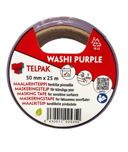 Maalarinteippi Washi Purple  25m:38mm