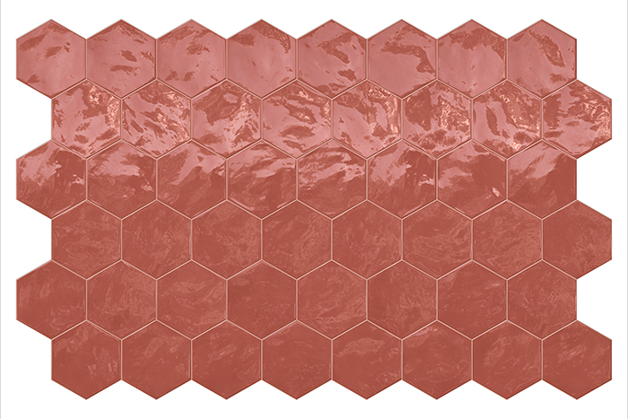 Kaakeli Hexa Wall Cherry Pie V1 EN 14411 Blll GL 15x17,3   10 mm