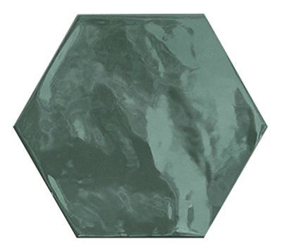 Kaakeli Hexa Wall Green Echo V1 EN 14411 Blll GL 15x17,3   10 mm