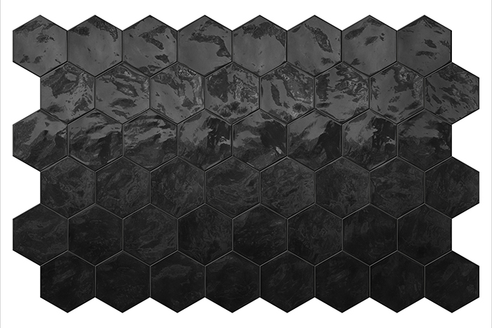 Kaakeli Hexa Wall Black Swan V1 EN 14411 Blll GL 15x17,3   10 mm