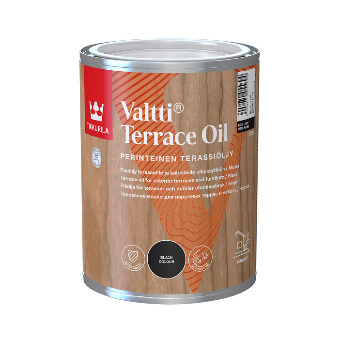 Valtti Terrace Oil Musta  0,9L