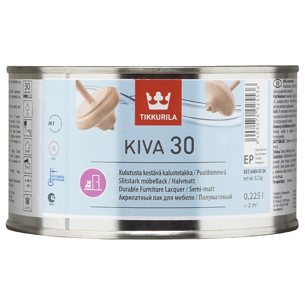 KIVA 30 KALUSTELAKKA PUOLIHIMMEÄ PM EP  0,225L