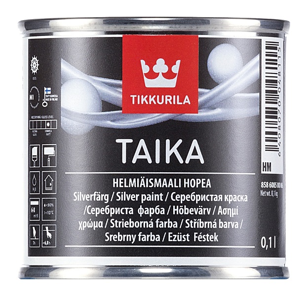 TAIKA HELMIÄISMAALI HOPEA  0,1L